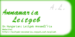 annamaria leitgeb business card